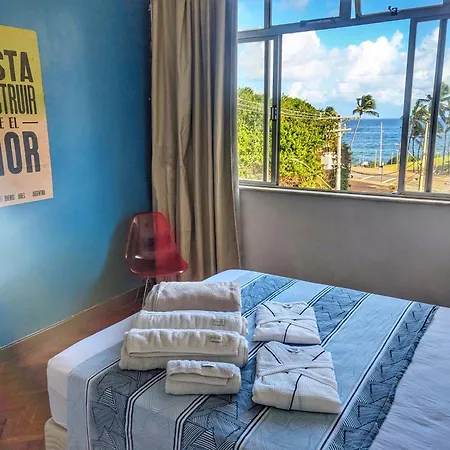Apartamentos Na Barra Com Vista Mar, A 1 Minuto Da Praia E Do Circuito Do Carnaval - Seaview Private Apartments Salvador Quarto foto